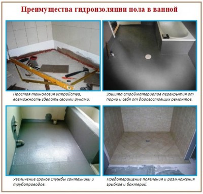 Преимущества гидроизоляции в ванной