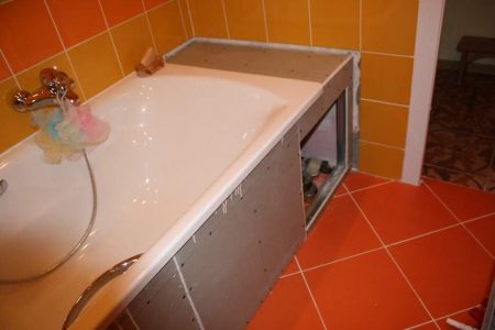 Строительство экрана из гипсокартона